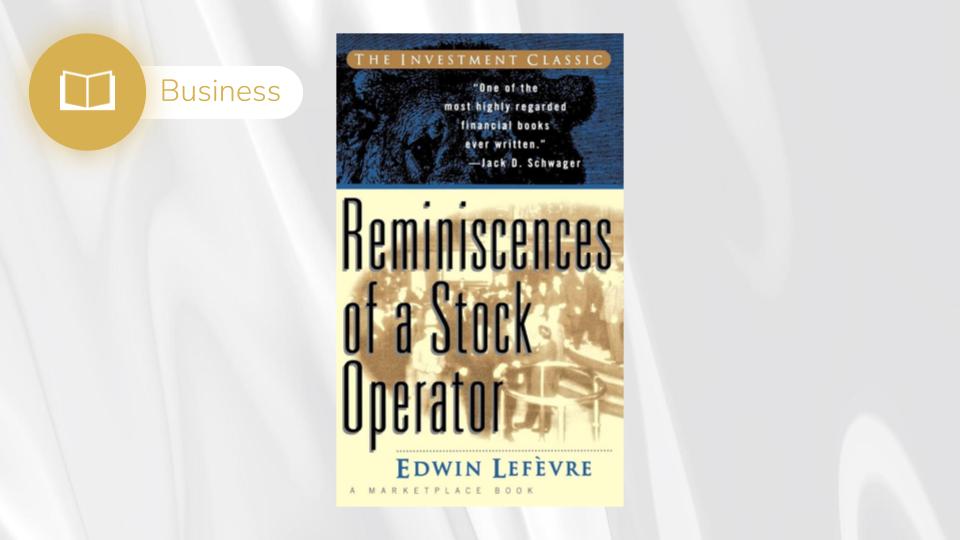 Livro – Reminiscences of a Stock Operator